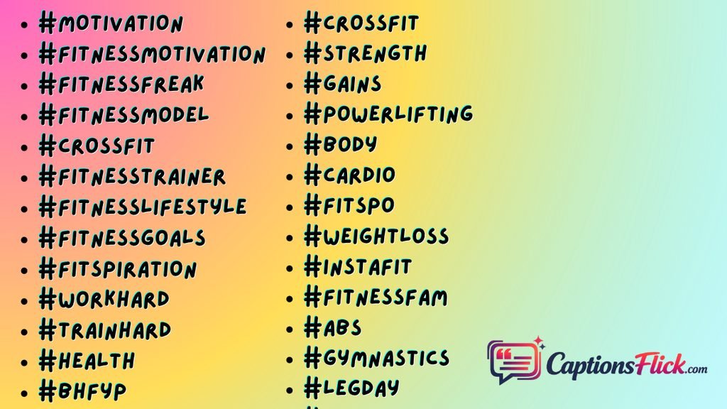 Best Gym Reels Hashtags
