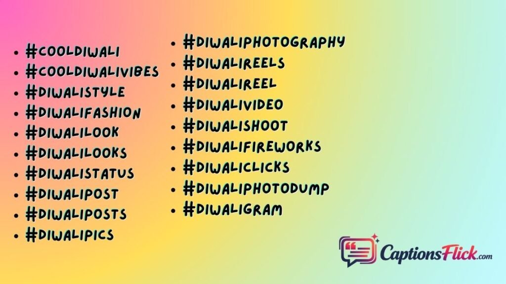 Cool Diwali Hashtags