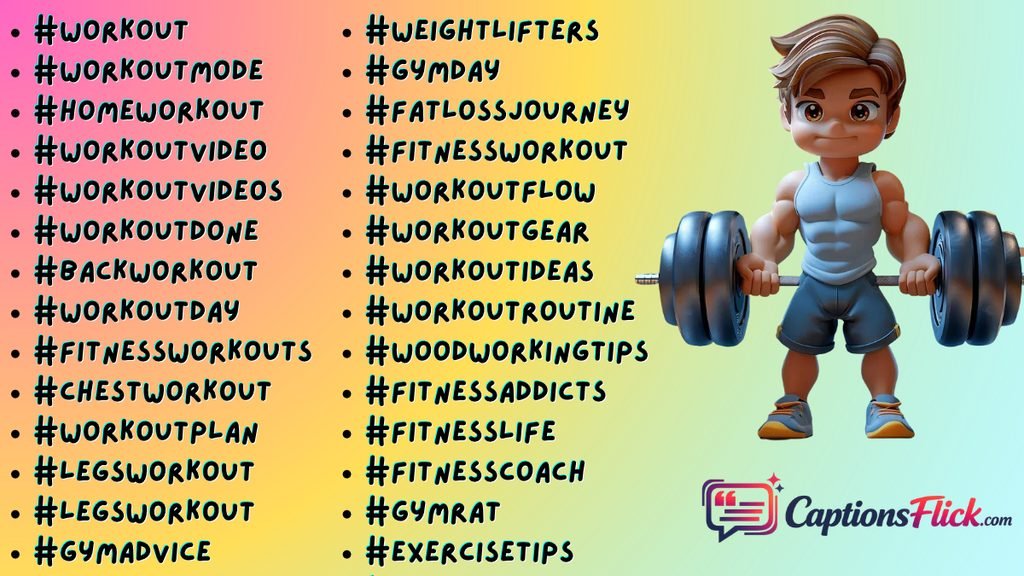 Gym Workout Hashtags for Instagram Reels