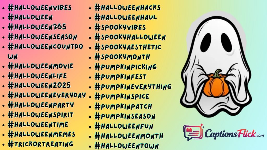 Halloween Hashtags for lifestyle