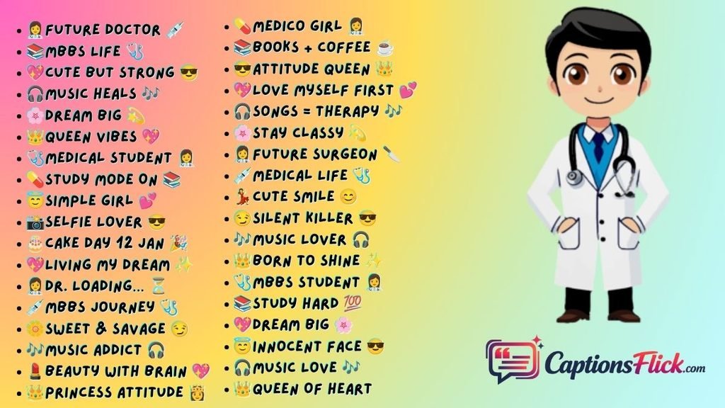 Instagram Bio for a Stylish Medical Student Girl
