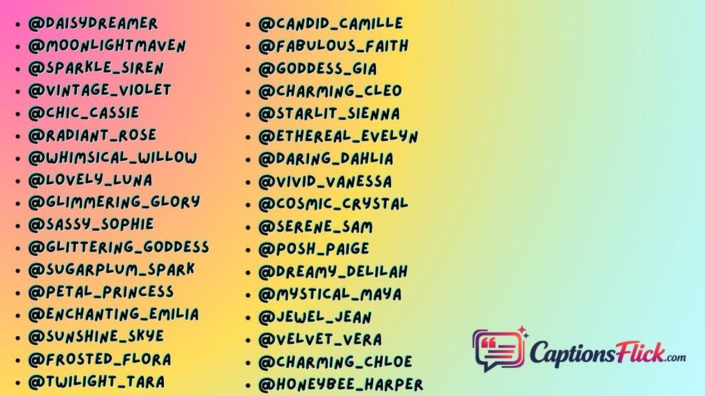 Instagram ID Names for Girls