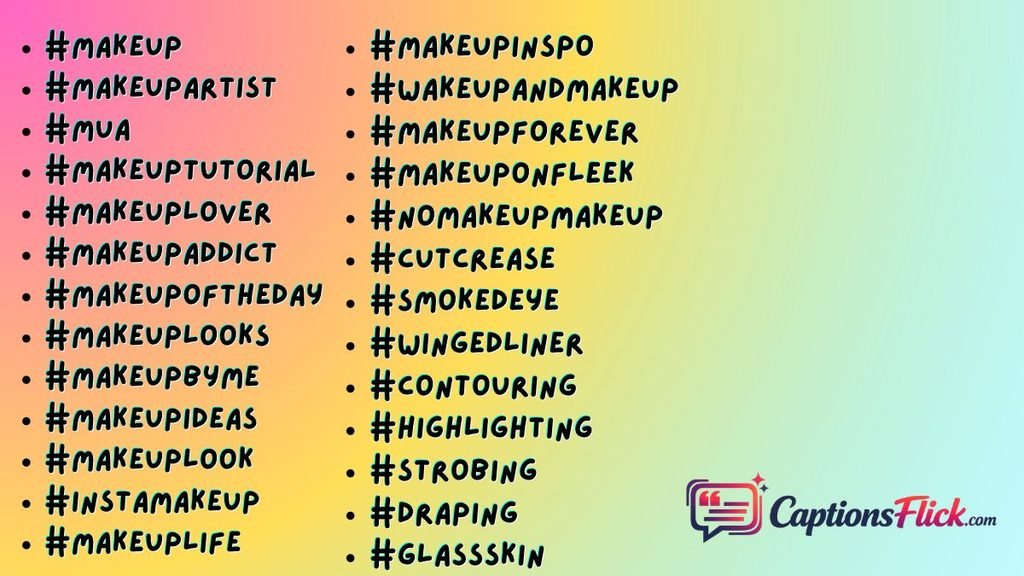 Makeup Hashtags For Instagram
