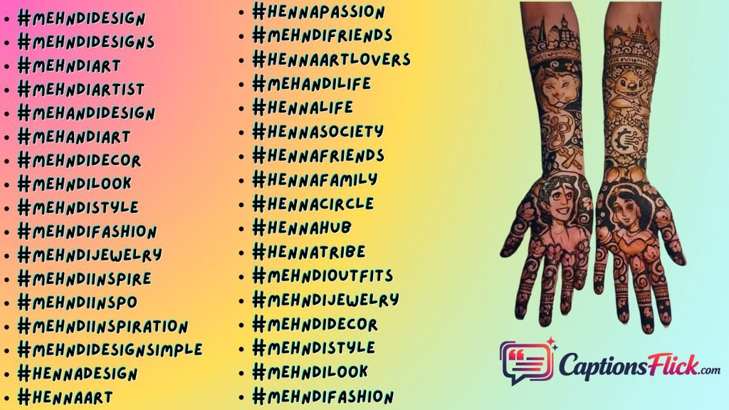 Mehndi Artist Hashtags