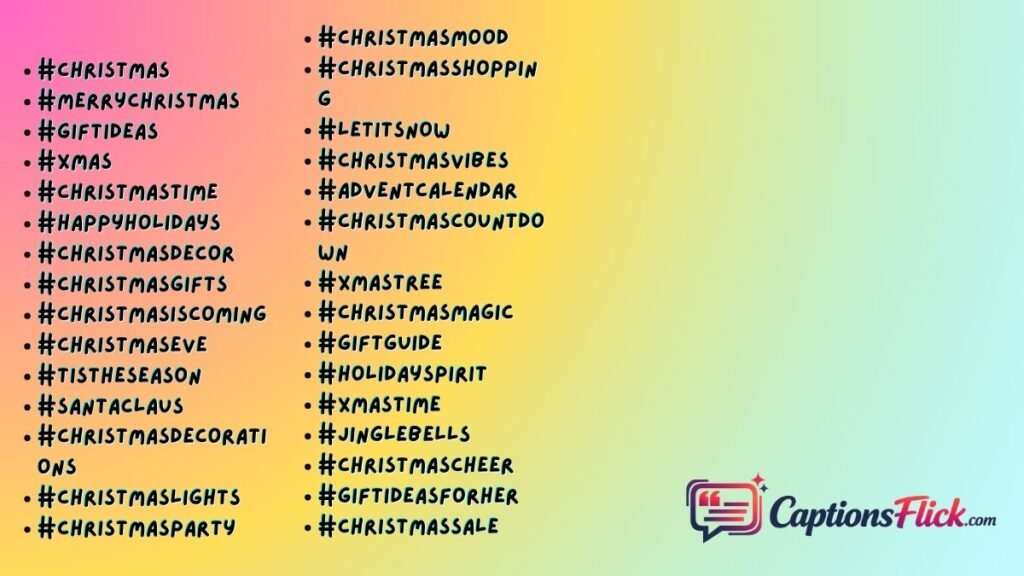 Popular Christmas Hashtags