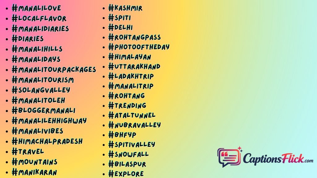 Viral Manali Hashtags