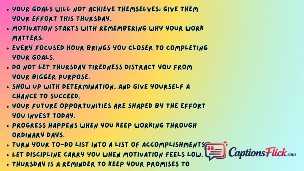 Thursday Work Motivation Quotes