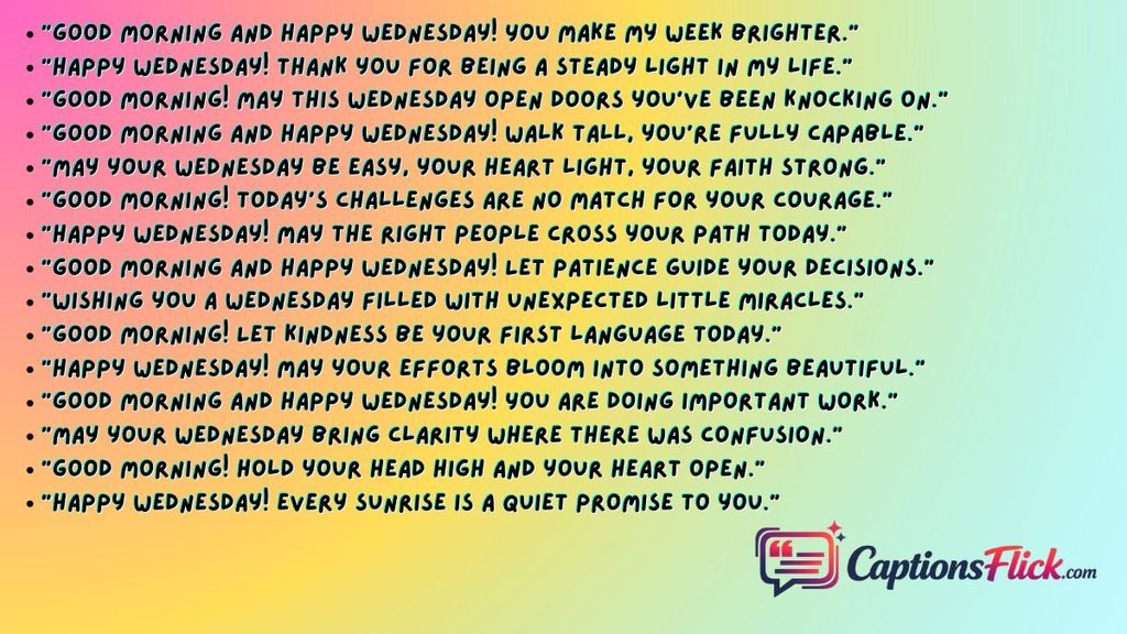 Wednesday Positive Quotes